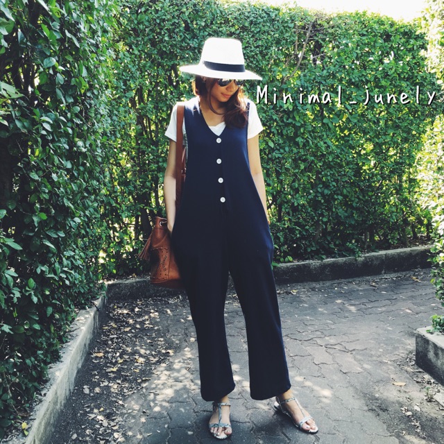 Navy blue jumpsuit