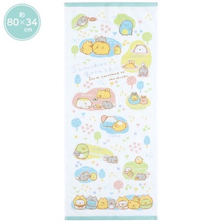 ผ้าขนหนู Sumikko Gurashi - Dog Cosplay with Puppy สีขาว ขนาด 80 x 34 ซม.