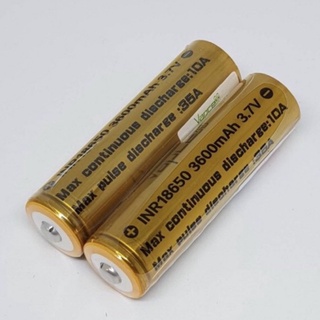 Vapcell INR18650 3600mAh 3.7V 10A/35A MAX รุ่นbutton Top (มีหัวนูนสำหรับใส่ไฟฉาย)ของแท้เช็คโค๊ตได้