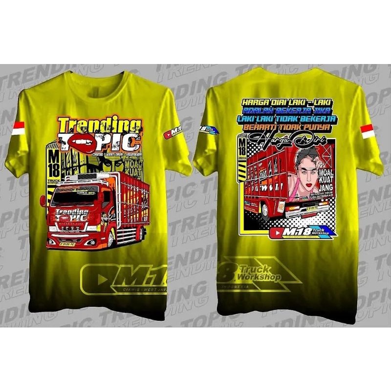 เสื้อยืด พิมพ์ลาย Topic TRANDING TRUCK