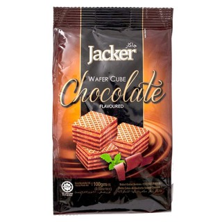 เวเฟอร์รสช็อกโแลต Jacker Chocolate Wafer 100g.