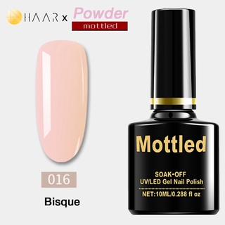 ยาทาเล็บ เจล Gel Nail Polish HAAR x Mottled Powder Tone โทน แป้ง สี ชมพู ถ้วยเคลือบ Bisque Pink จัดจำหน่ายโดย HAAR Di...