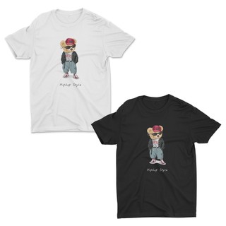 AIDEER Bear Collection เสื้อสกรีนลายหมี เสื้อลายตุ๊กตาหมี มีทั้งสีขาวและสีดำ Hiphop Style