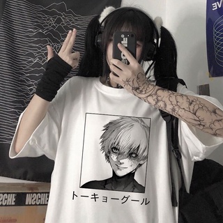 เสื้อยืดผู้ชายผู้หญิงการ์ตูนญี่ปุ่นอะนิเมะ Tokyo Ghoul Kaneki Ken Grafische โหมด Unisex เสื้อยืดฤดูร้อน Top Vrouwelijke