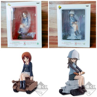 มิโฮะ &amp; มิกะ สาวรถถัง Girls Und Panzer งานจับรางวัล banpresto ichiban KuJI ฟิกเกอร์ (ของแท้ มือ 1)