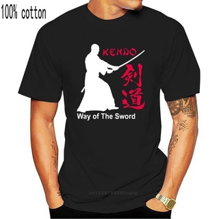 เสื้อผ้าผชใหม่ล่าสุด เสื้อยืดผ้าฝ้าย พิมพ์ลาย KENDO Way of The Sword สีดํา สไตล์ญี่ปุ่น สําหรับผู้ชาย ไซซ์ S-3XL 2022S-5