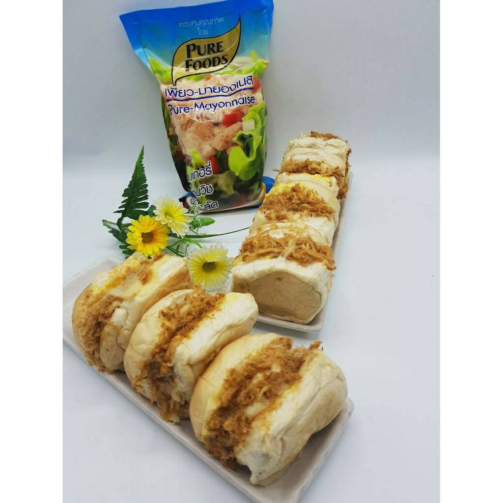 รสอร่อย by เพียวฟู้ดส์ เพียวมายองเนส มายองเนส 400-850 กรัม  มีฮาลาล รสชาติออกเปรี้ยว ใช้ทำเบเกอรี่