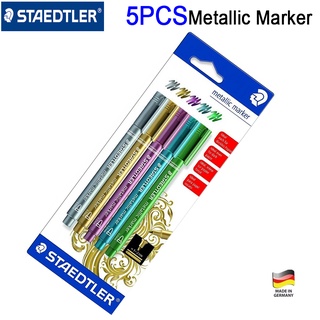 Staedtler 8323 ปากกามาร์กเกอร์เมทัลลิก เขียนการ์ด DIY 5 ชิ้น / ชุด