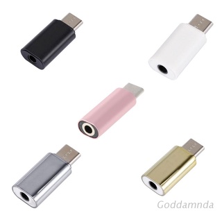 Godd อะแดปเตอร์หัวแปลงเสียง USB C Type C Male to 3.5 มม. Female ขนาดพกพา