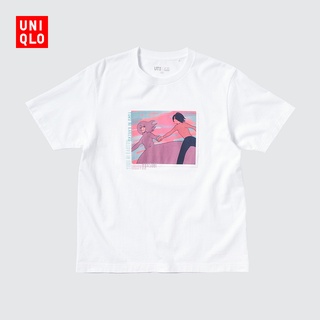 Uniqlo เสื้อยืดลําลองสําหรับผู้ชาย/ผู้หญิงแขนสั้นพิมพ์ลาย Yoasobi (Uniqlo) 442582S-5XL