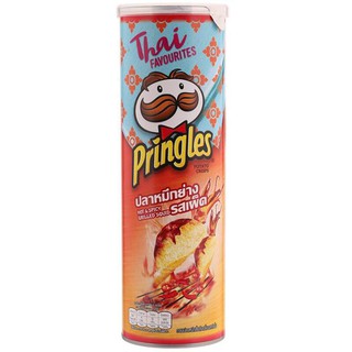 Pringles Grilled Squid 107g. พริงเกิลส์ปลาหมึกย่าง 107 กรัม