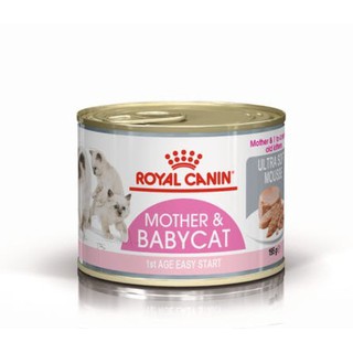 Royal Canin Babycat  อาหารแมว แบบกระป๋อง สำหรับลูกแมวอายุ1-4เดือน ขนาด 195 กรัม .