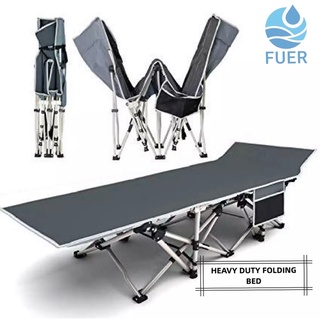 Folding bed heavy duty portable bed with pocket