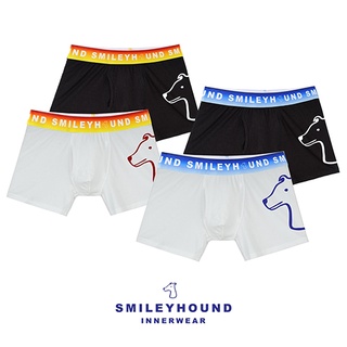 กางเกงในชาย กางเกงในขาสั้น สีขาว สีดำ ผ้า cotton spandex SMILEYHOUND INNERWEAR รุ่น CU1106