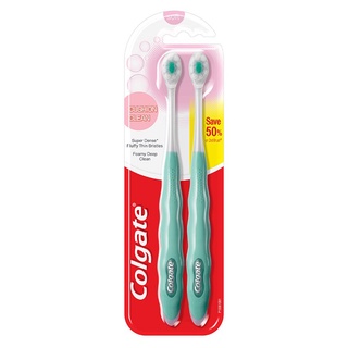 🚚พร้อมส่ง!✅ COLGATE แปรงสีฟัน คอลเกต คุชชั่น คลีน แพ็ค 2 🚚พร้อมส่ง!! 💨