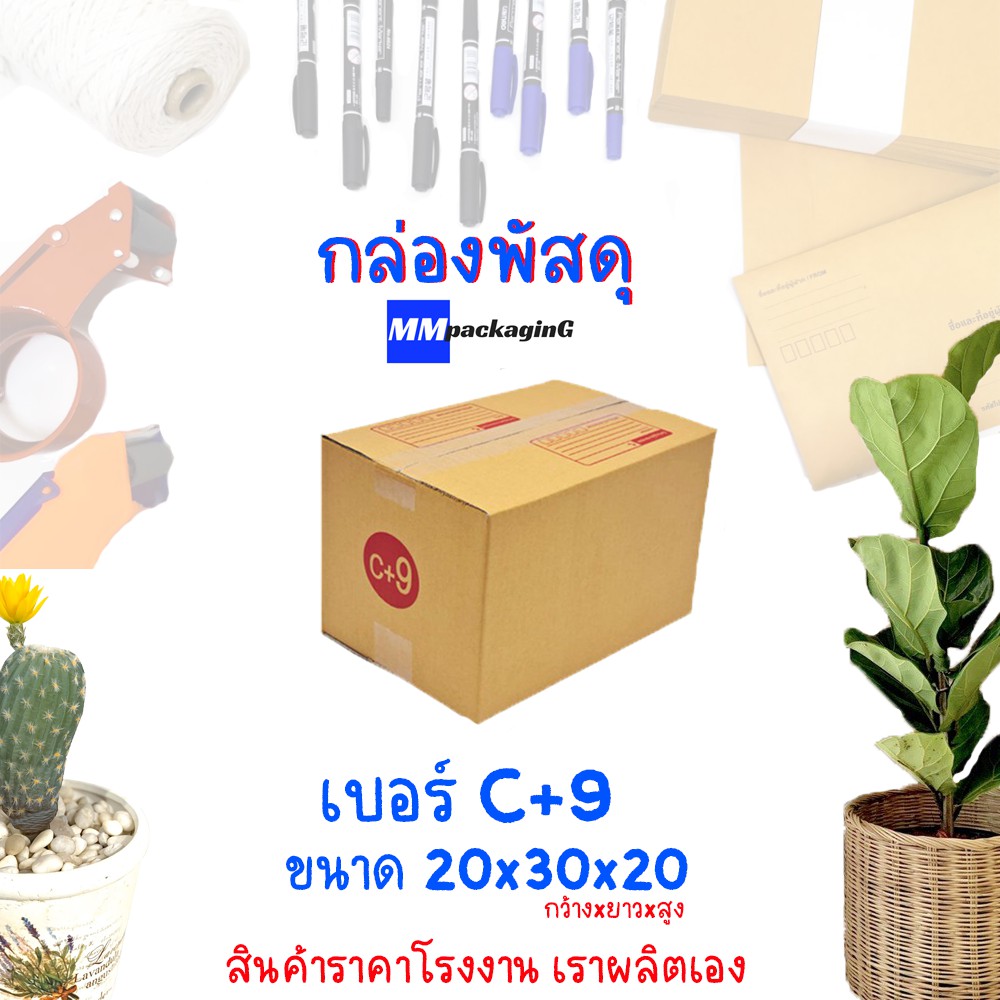 กล่องพัสดุ กล่องไปรษณีย์ เบอร์ C+9 ( 1 ใบ )