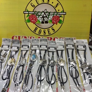 สร้อยค้องคอโบไท้รสายทักหัวซิงค์สีนิเกิลแบรนด์guns-n-roses