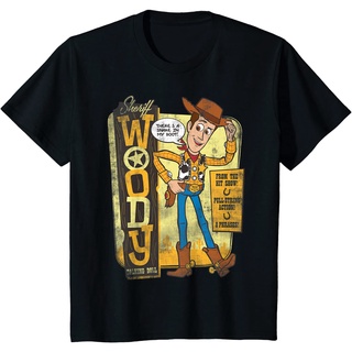 เสื้อยืดผ้าฝ้ายพรีเมี่ยม เสื้อยืด พิมพ์ลาย Disney Pixar Toy Story Sheriff Woody Talking สําหรับผู้ชาย