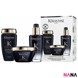 Kerastase Chronologiste 3-Step Revitalizing Routine Set For Hair &amp; Scalp เซตดูแลเส้นผมและหนังศีรษะ แบบ 3 ขั้นตอนในทุกๆวัน