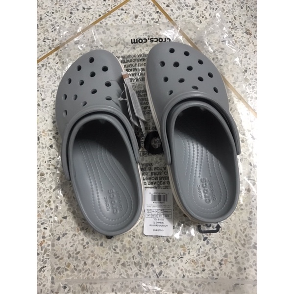 Crocs รุ่น iconic comfort สีเทา