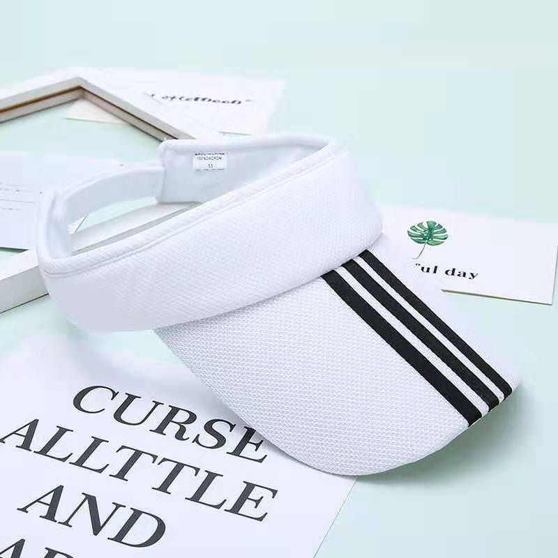 Running Visor Cap หมวกแก๊ปครึ่งใบ หมวกสำหรับกีฬากลางแจ้ง ราคา ถูกที่สุด ดีลบีเคเค แกลเลอรีภาพที่ 4