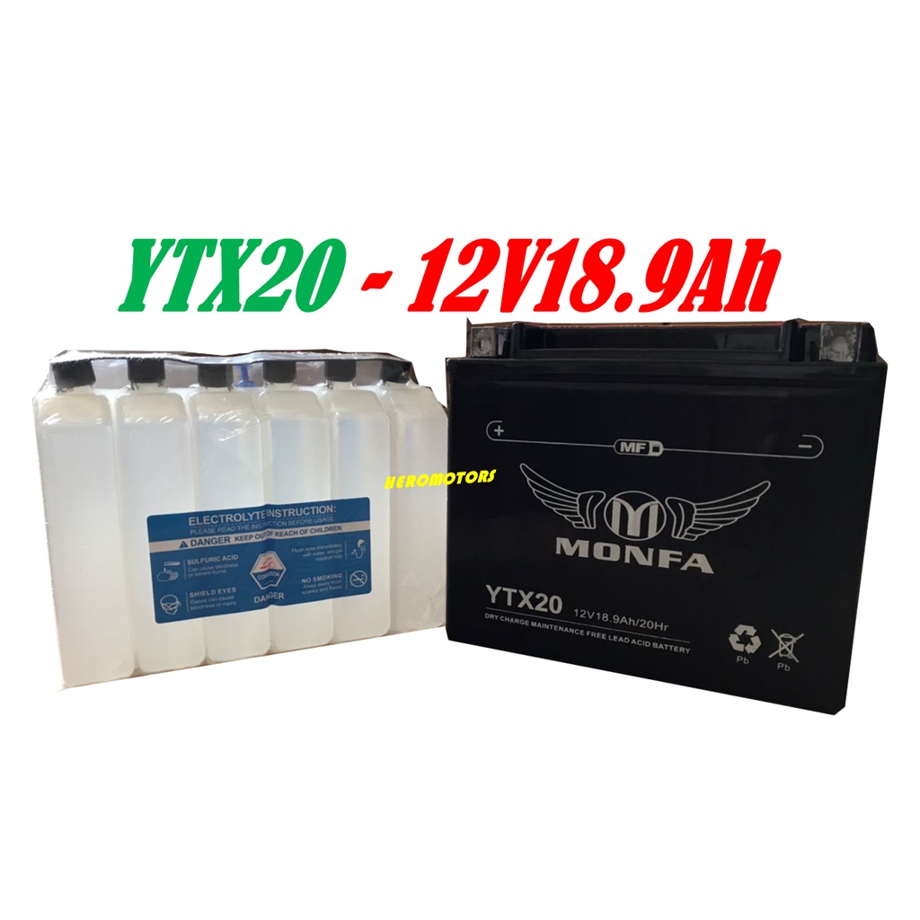 YTX20-BS MONFA HONDA/GUZZI/BUELL