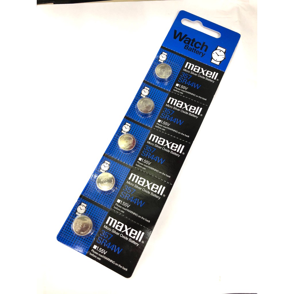 ถ่านกระดุม Maxell, Panasonic, Renata, 357, SR44, SR44W ของแท้ สามารถออกใบกำกับภาษีได้ สินค้ารวมภาษีม