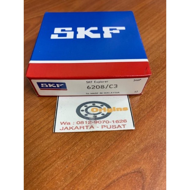 แบริ่ง 6208 C3 SKF ORIGINAL 6208C3