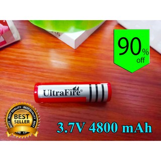 Ultrafire ถ่านชาร์จ รุ่น UltraFire WZS18650 3.7V 4800 mAh (1ก้อน)