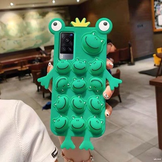 เคส-Vivo V20 pro Y12S Y20 Y30 Y50 V17 V19 S1 Pro Y11 Y12 Y15 V11i V9 V7Plus Y91C Y93 Y95 V15 V17Pro Y71 Frog Pop Push It Bubble|NANA