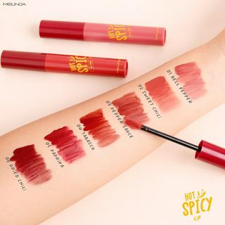 HOT AND SPICY LIP ลิปจิ้มจุ่ม เนื้อนุ่มสีชัด เมลินดา