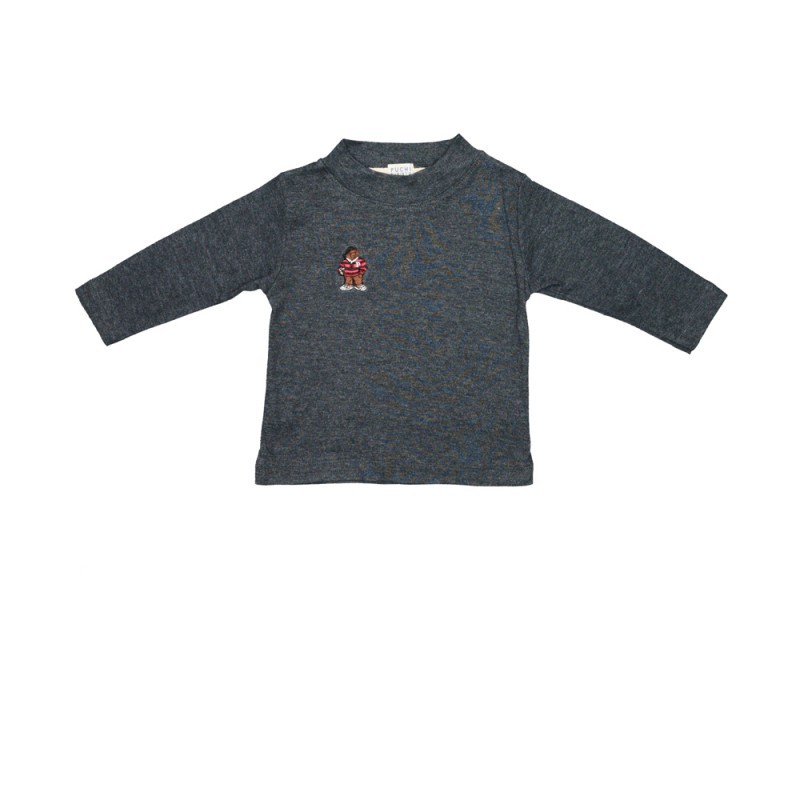 KB.DM006.FA011-DGY เทาเข้มเสื้อคอเต่าแขนยาว เด็กชาย