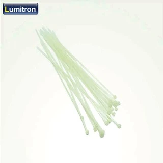 สายรัดสายไฟ 8นิ้ว เคเบิ้ลไทร์ ย 8นิ้ว ก 2.5มม. แพ็คละ 100 เส้น สีขาว#CABLETIE-8