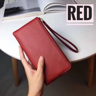 ❤️พร้อมส่ง กระเป๋าสตางค์หนังแท้ หนังนุ่มมากค่ะ มี 6 สี #7747