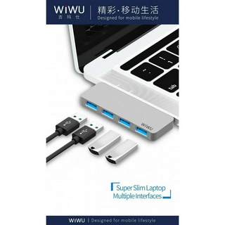 Hoshizora WIWU T6S - 4 in 1 ฮับ USB-C - 4 พอร์ต USB 3.0 #3