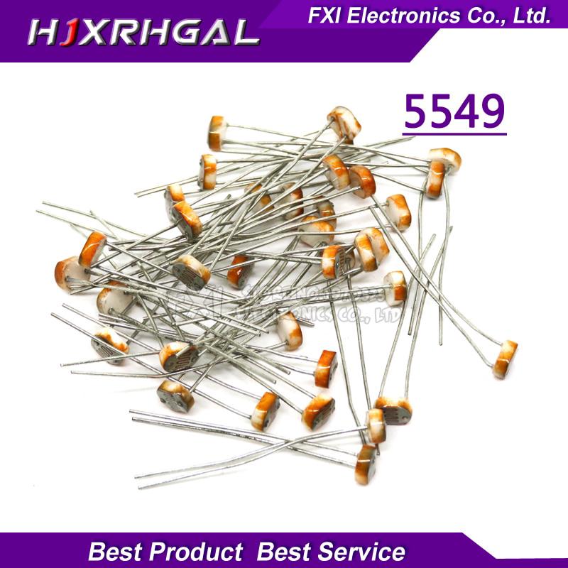 20pcs 5549 light dependent resistor photoresistor resistor 5mm photosensitive resistance 35513