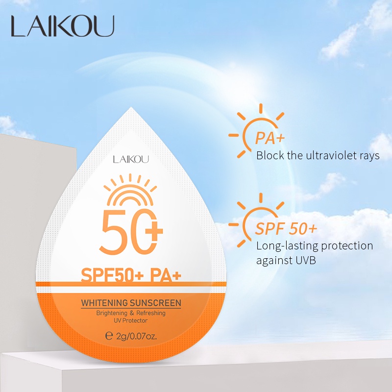 Laikou ครีมกันแดด UV ไวท์เทนนิ่ง SPF 50+ 2 กรัม