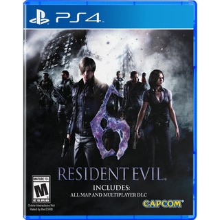 Playstation: แผ่นเกม PS4 - Resident Evil 6 ( Asia Z3 En/Ch/Kr/Jp/Ger/Spa ) พร้อมส่ง เล่นได้2คน