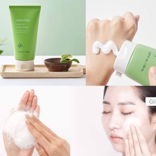 Innisfree green tea #foam cleanser โฟมทำความสะอาดผิวหน้า