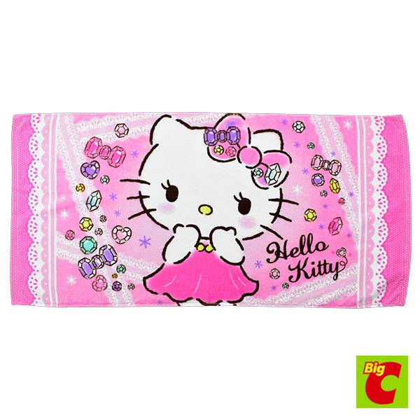 ผ้าขนหนูพิมพ์ลาย size ขนาด 4824 xนิ้ว ลายคิตตี้Printedtowel, 24x 48inches, Kittypattern