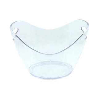 ถังน้ำแข็งพลาสติกมีมือจับ  Kassa Home TD0604-54 สีใส  ถังพลาสติก  Plastic ice bucket with handle Kassa Home TD0604-54 cl