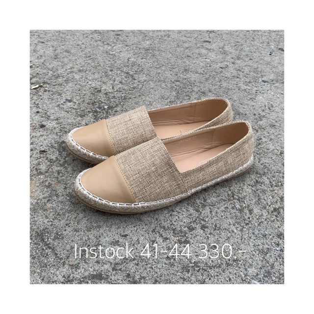 New kung fu size42-44| รองเท้าไซส์ใหญ่ รองเท้าคัทชูผ้าลำลองแนวทูโทน พื้นนุ่ม ใส่สบาย