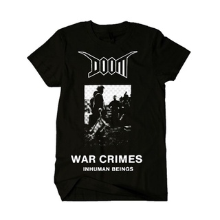 เสื้อยืดลําลอง ผ้าฝ้าย 100% แขนสั้น พิมพ์ลาย DOOM - war lelaki สีขาว ขนาดใหญ่ พลัสไซซ์ XS-XXXL ของขวัญวันเกิด สําหรับผู้ชาย