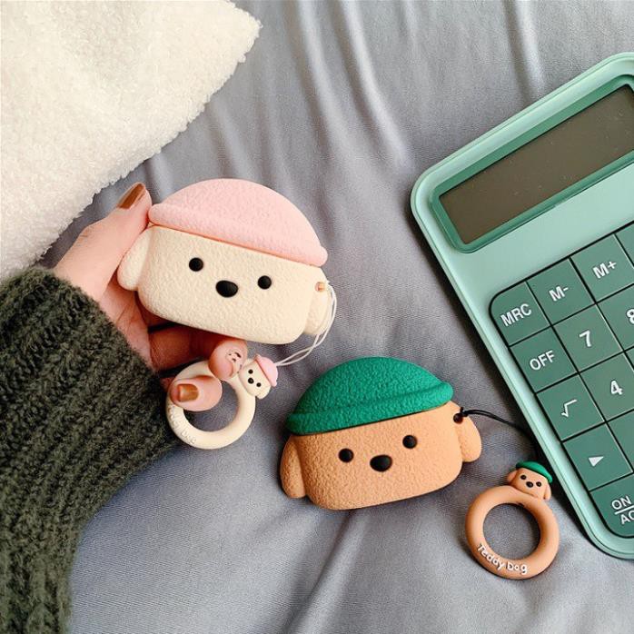 เคสซิลิโคน Airpods Pro สุนัขสวมหมวก - PK444