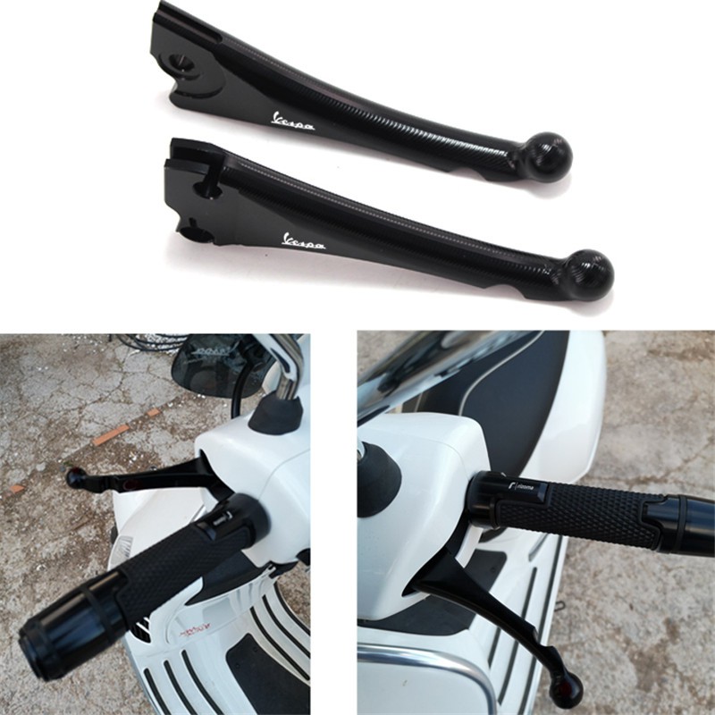 รถจักรยานยนต์ CNC ด้านหน้าด้านหลังกลอง Handlebar เบรคสําหรับ VESPA S150 LX150 LXV150 PRIMAVERA 150 SPRINT 150 2017 2018 2019 2020-2025