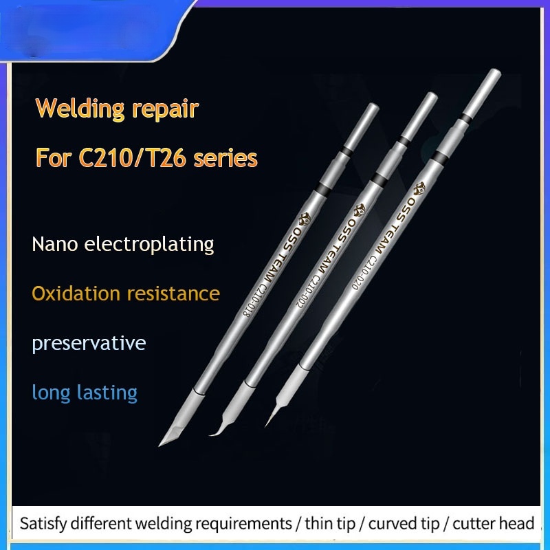 Oss C210 เคล็ดลับ Universal C210 หัวแร้งเคล็ดลับตลับหมึกสําหรับ Xsoldering T210/Sugon T26 สถานีบัดกรี