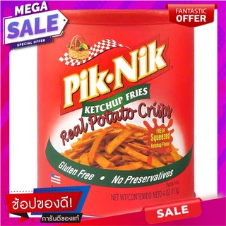 ปิคนิคมันฝรั่งแท่งทอดกรอบรสซอสมะเขือเทศ 113กรัม Picnic Potato Chips Ketchup Flavor 113g.