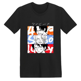 ผ้าฝ้ายคอกลม2022 เสื้อยืดแขนสั้นพิมพ์ลาย One Piece สำหรับผู้ชายและผู้หญิง A88from S-4XL