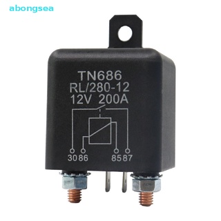 Abongsea รีเลย์สตาร์ทรถยนต์ กระแสไฟสูง 200A 100A 12V 24V