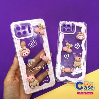 SS A13 A52(5G)    เคสมือถือนิ่มใสกันกล้อง ซิลิโคน TPU ติดการ์ตูนน่ารัก